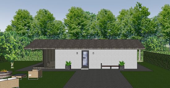 Vasaras māja ar terasi "Dainis"